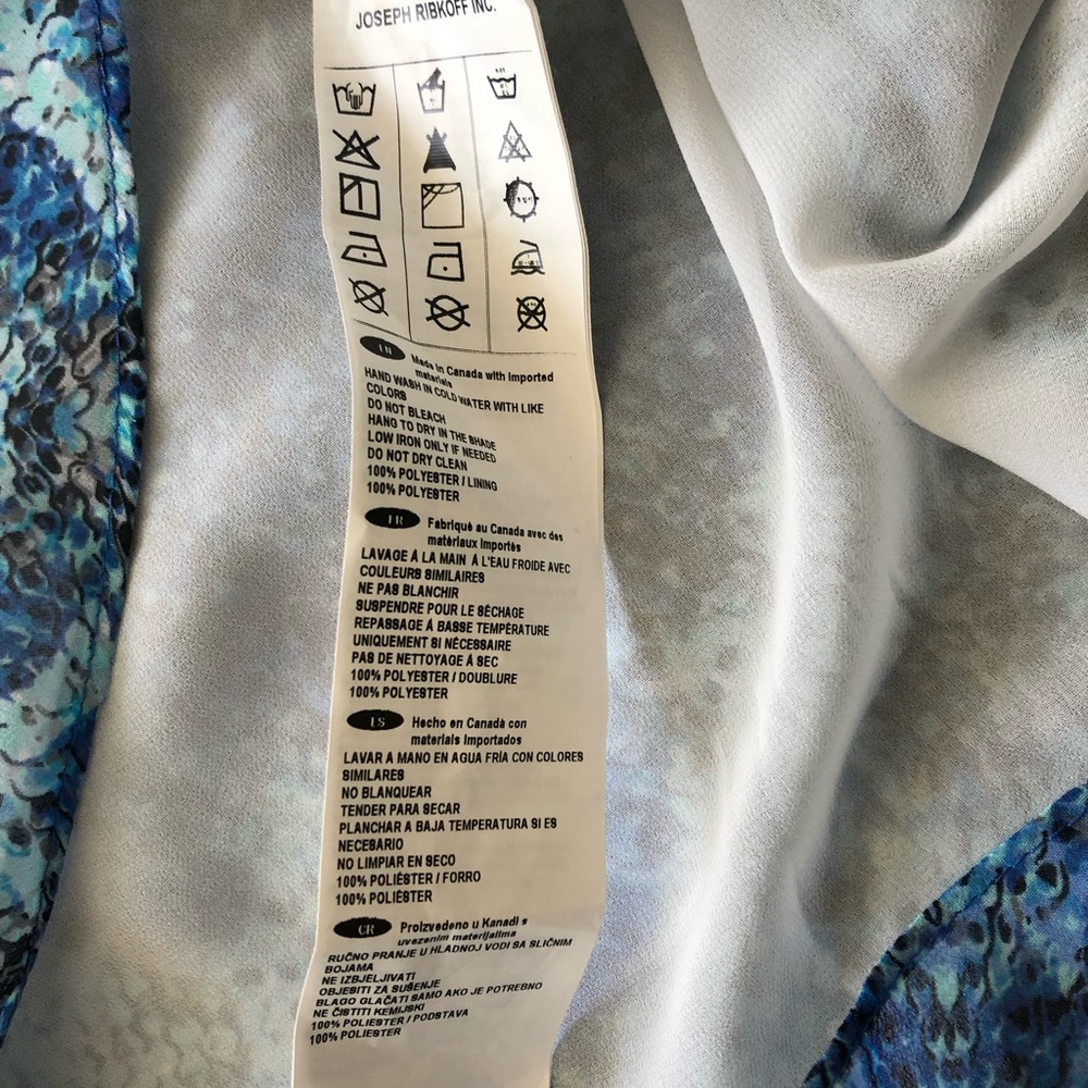 Joseph Ribkoff Abstract Print Off The Shoulder Top - image 5